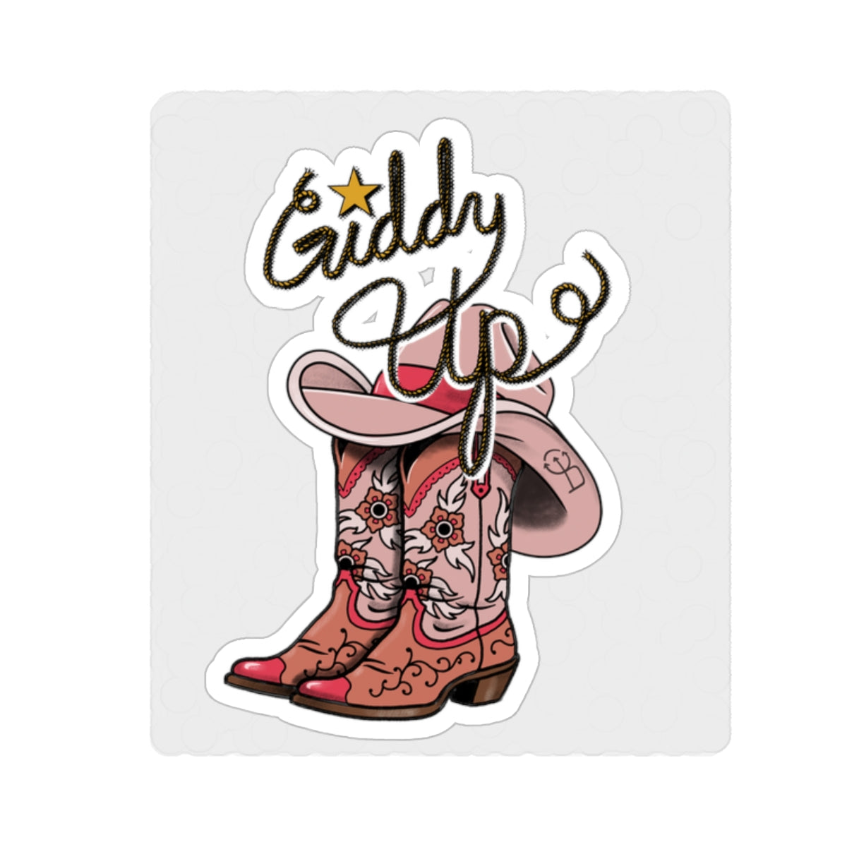 Giddy Up Sticker