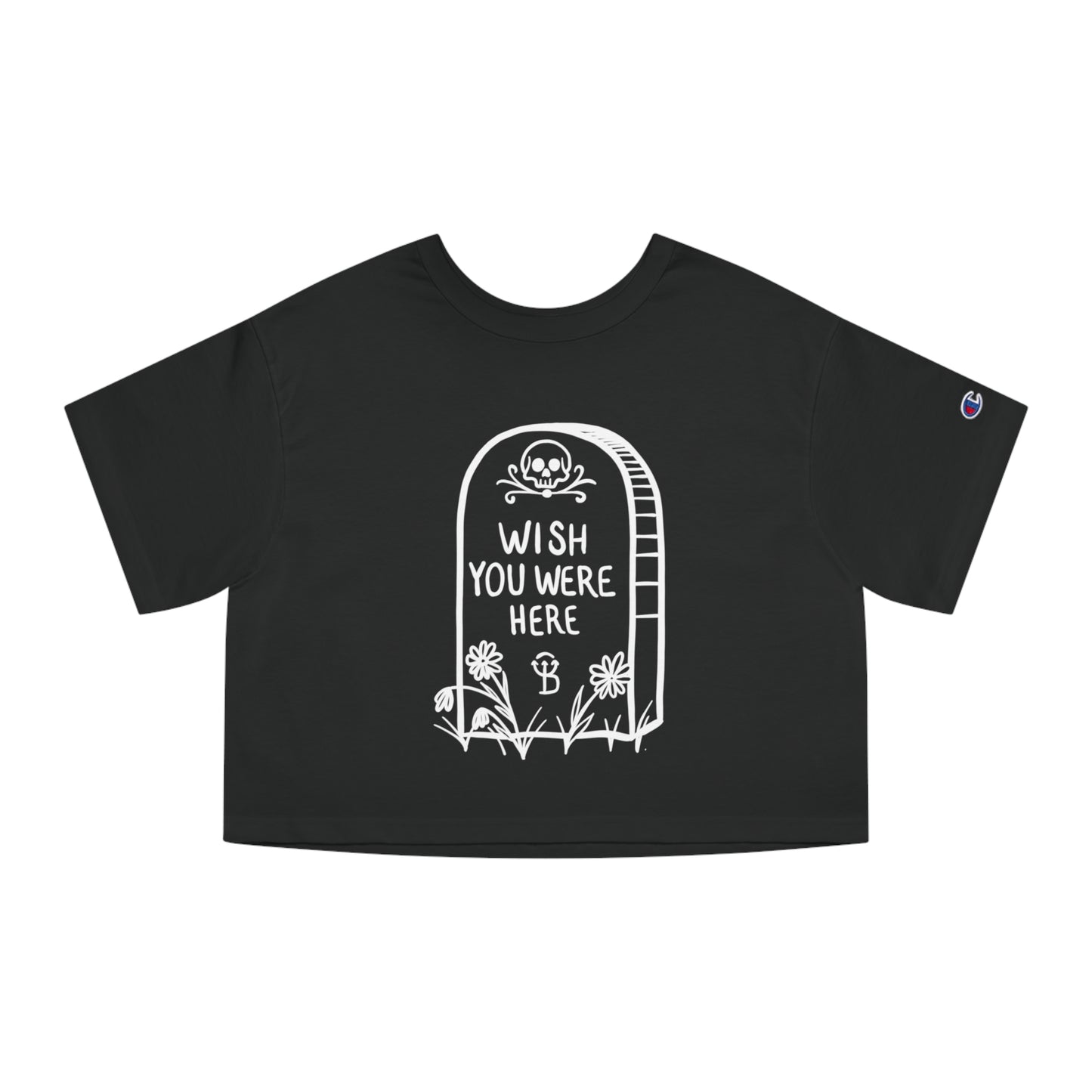 Wish You Were Here cropped tee