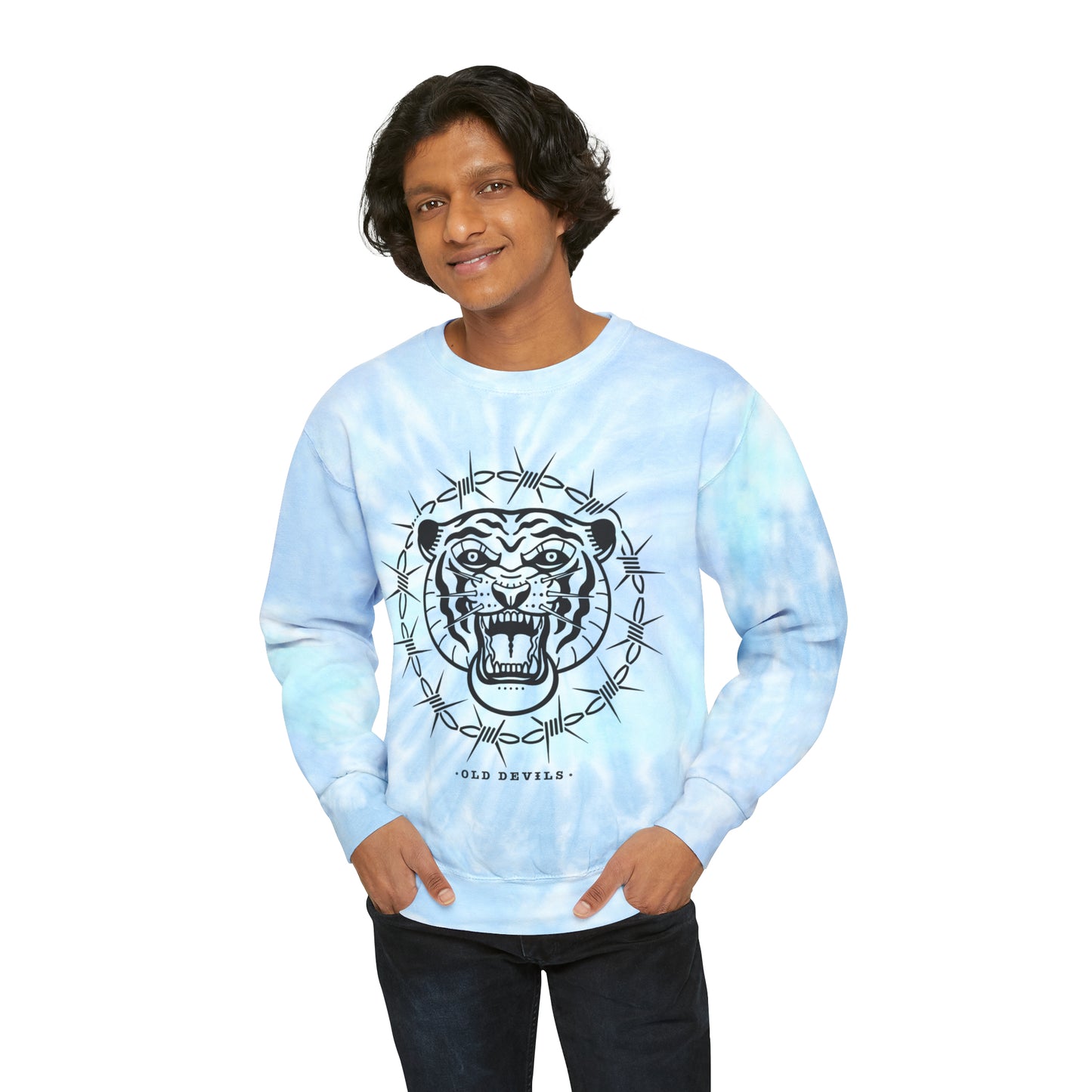 Sharp Tiger Tie-Dye Sweatshirt