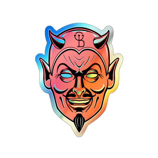 Holographic Devil Sticker