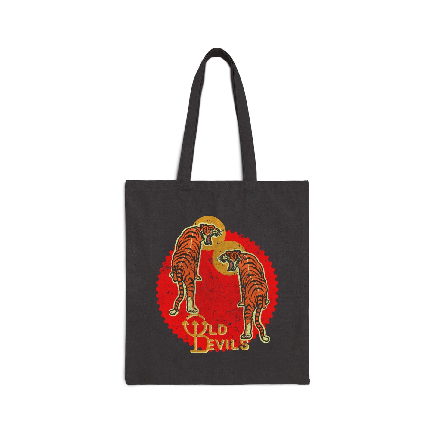 Twin Tigers Canvas Tote Bag