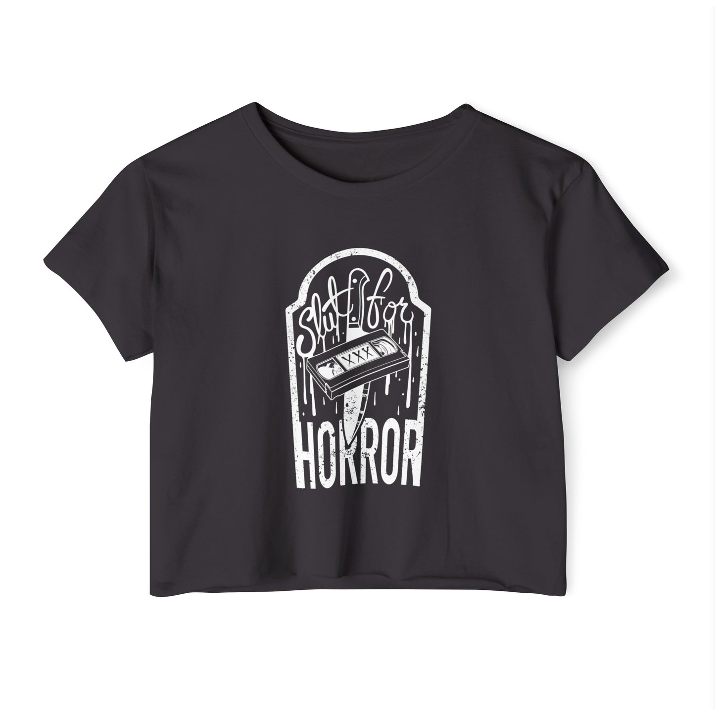 I Just Really Like Horror Cropped tee