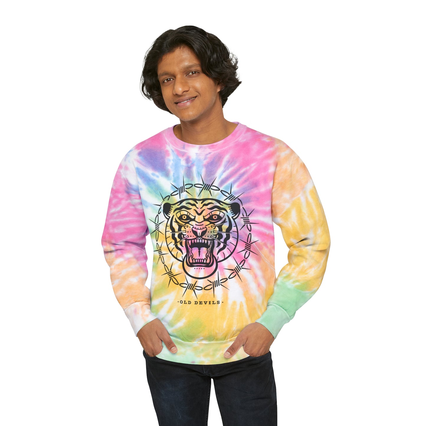 Sharp Tiger Tie-Dye Sweatshirt